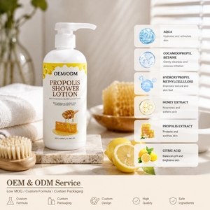 Lotion douche à la <span class=keywords><strong>propolis</strong></span> OEM/ODM, nettoyage en profondeur, hydratante, améliore la peau terne, exfolie pour une peau lisse - Product Image 5