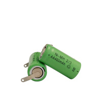 Untuk Lampu Taman Tenaga Surya, Telepon Tanpa Kabel, Alat Cukur Elektrik Dengan Tab Pengelasan 2/3AA 400mAh 1.2V Sel Isi Ulang Ni-MH
