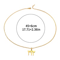 Pendentif Calligraphie Allah 313 en Acier Inoxydable, Bijou de Mode Musulman Arabe Islamique, Collier Cadeau de Ramadan et de l'Aïd, Vente en Gros