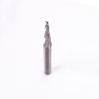 Fraise à queue conique spirale 2F personnalisée de haute qualité, en carbure, pour gravure CNC, revêtement AlTiN, outils de fraisage OEM