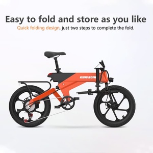 Bicicleta Eléctrica de 350W, 7 Velocidades, Ruedas de 20 Pulgadas, Bicicleta de Viaje, Bicicleta Escolar con Manillar Plegable KS-M3, Venta al Por Mayor de Fábrica - Product Image 2