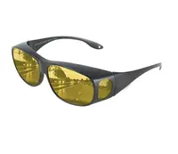 Fit über HD Tag/Nacht Fahr brille Wrap around Sonnenbrille für Männer, Frauen-Anti Glare Polar ized Wrapa rounds