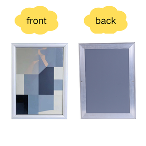 Cadre en aluminium de haute qualité de 25 mm avec panneau arrière en PE pour signalétique hospitalière et affichage d'informations de bureau - Product Image 3