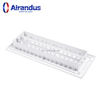Nouvelle grille de refoulement double déflection en aluminium HVACR DG-A, design moderne, lames réglables, étanchéité sans fuite