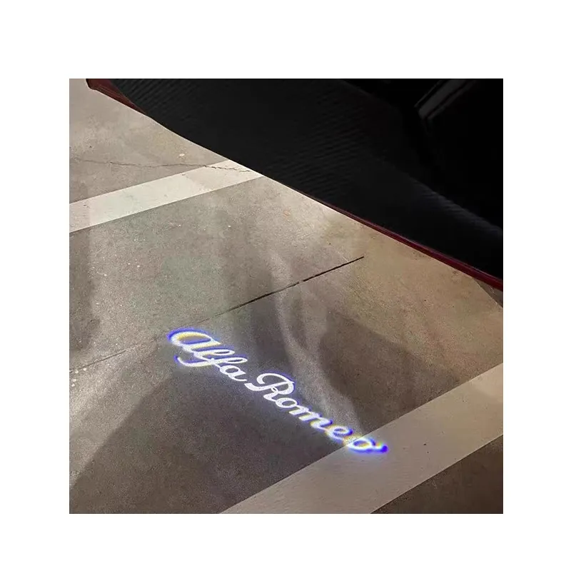 High-End Original Hd Led Logo Projector Courtesy Welcome Lights Step Ground Car Door Ghost Shadow Light For Alfa Romeo