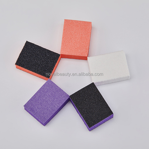 Outils pour ongles de salon Bloc de ponçage à 2 voies Tampon mince Orange Violet Blanc Tampon à ongles mince - Product Image 4