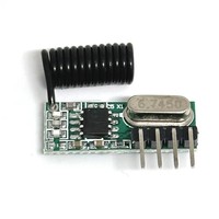 433 mhz RF récepteur apprentissage Code décodeur Module 433 mhz sans fil 4 canaux sortie bricolage kit pour télécommande 1527 encodage