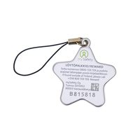 Vente directe d'usine de haute qualité Logo personnalisé en forme d'étoile porte-clés en résine de fer inoxydable pendentif clé en métal matériel pour cadeau