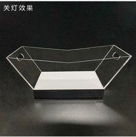 Seau à glace en plastique PS LED en gros, logo personnalisé, meilleure qualité, refroidisseur portable pour vin et bière, idéal pour les soirées, les clubs et les bars