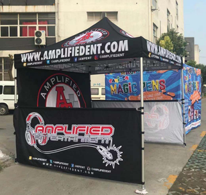 Custom Logo High Quality Outdoor Event 3x3m Folding Printed Red Gazebo <b>Canopy</b> Tent <b>for</b> Trade Show <b>Canopy</b> Tents <b>Sale</b> - Product Image 2