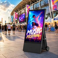 Pantalla Publicitaria LCD Portátil AIYOS con Batería, para Exteriores, de 43 y 55 Pulgadas, Alto Brillo, Impermeable IP65