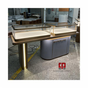 Vetrina moderna di lusso per gioielli con serratura elettronica produttore di vetrine per gioielli in acciaio inossidabile in metallo personalizzato - Product Image 1