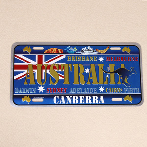 Assortiment de plaques d'<span class=keywords><strong>immatriculation</strong></span> métalliques rétro sur le thème de l'Europe et d'Amérique du Nord, décoration murale vintage pour garage, bar - Product Image 6