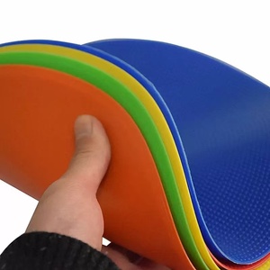 High Quality <b>Bright</b>-colored Foldable PVC Training Spot Markers Soccer Speed Agility Portable Cones Training Set for Children - Product Image 6