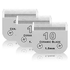 Toilettage détachable pour chiens de compagnie en acier inoxydable 7FC 5FC 10 30 lames pour Andis,Oster A5, série KM-10 Wahl