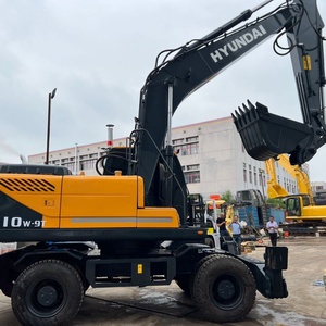 Prix bas, excavatrice sur pneus d'occasion HYUNDAI 210W-9 d'origine coréenne, 21 tonnes, équipement de construction lourd à vendre - Product Image 1