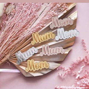 Decoración <span class=keywords><strong>de</strong></span> Pastel para el Día <span class=keywords><strong>de</strong></span> la Madre, Etiqueta <span class=keywords><strong>de</strong></span> Moda, Decoración Redonda <span class=keywords><strong>de</strong></span> Papel para Cupcakes, Decoración Acrílica Personalizada para Cupcakes - Product Image 5