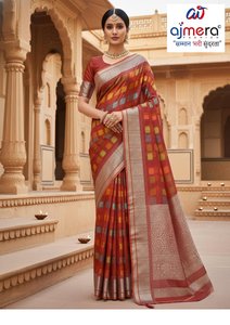 Sari en soie traditionnel élégant, doux et stylé, collection de mode ethnique pour femme, tenue de fête, Diwali, mariage, ensemble prêt-à-porter rapide - Product Image 3