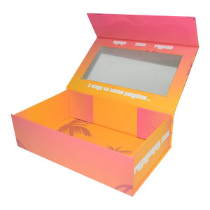 Hộp quà tặng kiểu sách có thể gập lại tùy chỉnh với cử<span class=keywords><strong>a</strong></span> sổ để đóng gói sang trọng - Product Image 1