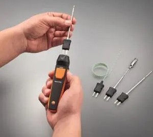Thermomètre intelligent sans fil Testo 915i avec Bluetooth, thermocouple de type K, plage étendue de -50 à +400°C, réponse rapide Wi-Fi - Product Image 6