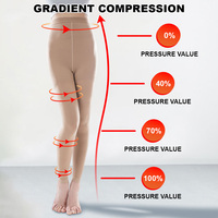 Collants de compression anti-gonflement 20-30 mmHg, solides et opaques, de qualité médicale pour femmes, soulagement de l'œdème, OEM personnalisé CFDA