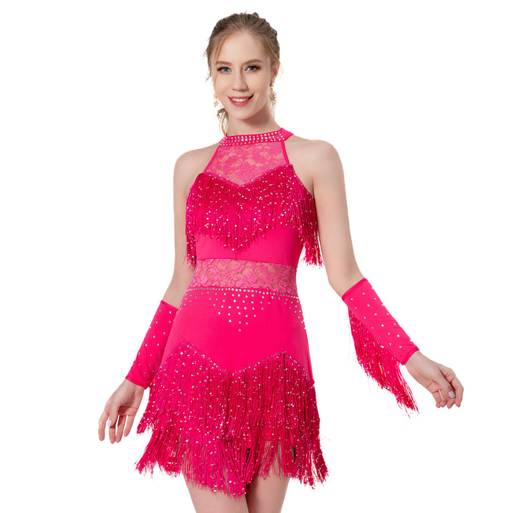 New Lady Latin Dance Dress Women Fringe Ballroom Costumes