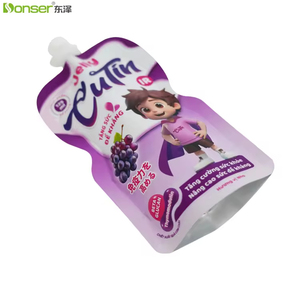 Tùy Chỉnh In Tái Sử Dụng 125Ml Thực Phẩm Nước Trái Cây Sữa Bao Bì Túi Có Thể Tái Chế Nhôm Lá Lỏng Nước Sốt Đứng <span class=keywords><strong>Pouch</strong></span> Với Vòi Đầu - Product Image 4