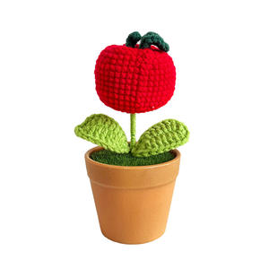 Unionen 1524 pot de tulipe tournesol rose tissé à la main décoration de table cadeau fantaisie pour anniversaire fête des mères fête des enseignants - Product Image 6