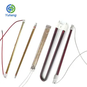 800 watt halogen heater tube industrial quartz glass halogen heater