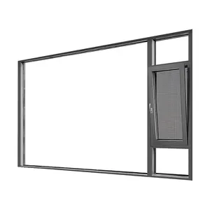 Thermal Break Double Glazed Aluminum Casement Windows With 4SG Glass NOA NFRC AS2047 AU/NZ/USA Standard