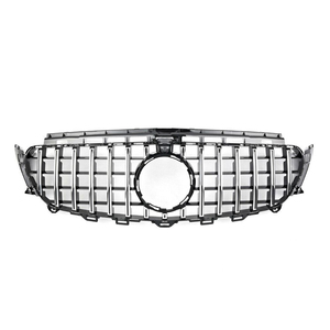 Parrilla Delantera Negra Plateada de Alta Calidad Estilo R AMG para W213 E250 E300 E400 2017-2020 - Product Image 2