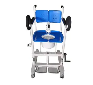 السفر المنزلية وأجهزة التمريض المنزلي طوي مستشفى المريض المرحاض صوان كرسي كرسي متحرك يدوي