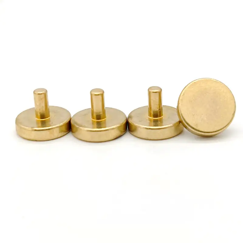copper rivets suppliers brass Thick flat head solid rivet