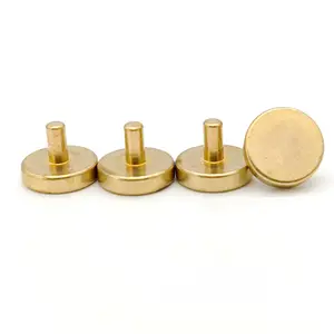 copper rivets suppliers brass Thick flat head solid rivet