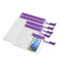 HaoRan Pochette Étanche Transparente pour Permis de Pêche, Porte-Documents, Porte-Carte d'Identité, Housse Étanche pour Permis