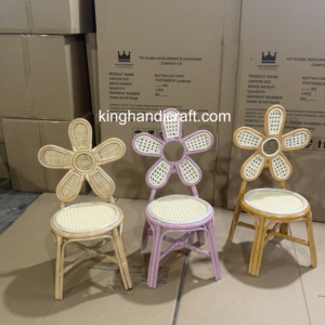 Sillas Infantiles de Ratán Hechas a Mano, Modernas, Duraderas y Seguras para Uso en la Cocina, Fiestas, Bodas y Eventos de Cumpleaños - Product Image 3