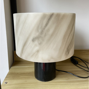 Nordic Marble Modern Minimalist Bedside <strong>Table</strong> Lamp Glass Living Room Bedroom Model Room Decorative Resin Desk <strong>Lighting</strong> Design - Product Image 4