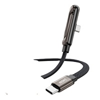 Câble de charge rapide USB-C vers Type-C tressé et pliable avec support de téléphone, pour tablette, câble de données Type-C pour 15-17 pouces