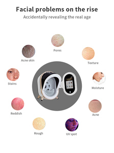 Analyseur de peau M9, détecteur cutané, scanner facial intelligent 3D AI, machine d'analyse de la peau - Product Image 3