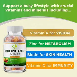 OEM Private Label Multivitamínico Vegan Gummies Personalizado Adulto Multivitamínico Suplemento Gummy Candy Dosagem para Recém-nascidos Mulheres Grávidas - Product Image 2
