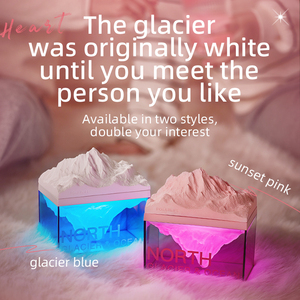 Trang trí nội thất bầu không khí ngủ đèn Băng núi ánh sáng ban đêm không dây <span class=keywords><strong>Bluetooth</strong></span> Loa máy tính để bàn - Product Image 3