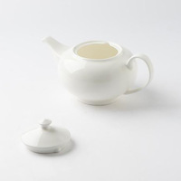 Teko Teh Keramik Bone China Gaya Minimalis Dengan Gagang dan Tutup