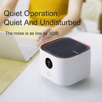 Purificateur d'air de bureau avec écran LED intelligent pour éliminer les odeurs, la poussière, la fumée, le filtre Hepa, table de chargement USB, mini purificateurs d'air portables