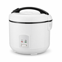 Cuisinière à riz électrique commerciale 1-2,8 L avec cuve intérieure antiadhésive, tasse doseuse portable incluse pour usage hôtelier et domestique