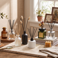 Bouteille diffuseur de parfum carrée avec bouchon en bois, bouchon de bouteille diffuseur de parfum, bouchon de bouteille diffuseur d'arômes avec couvercles