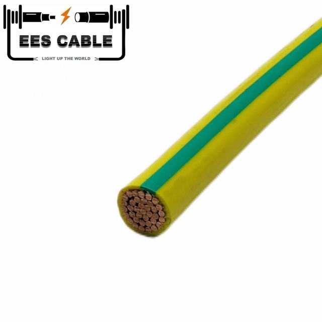 450/750V H07V-R Copper Single Core 95mm2 Yellow Green PVC Insulation Flexible Grounding Earth Cable for Industrial Building Use