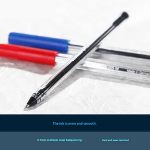 Nhựa Rõ Ràng Trong Suốt Đức 505M Dầu 0.7Mm Đầy Màu Sắc Màu Đỏ Màu Xanh Lá Cây Màu Xanh Đen Bi Cho Văn Phòng Hàng Ngày Sử Dụng - Product Image 4