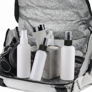 Botella de Spray Negra Vacía Personalizada de 100 ml, Redonda, de Plástico PET, para Loción, con Pulverizador Fino, Impresión Serigráfica, para Salones de Belleza - Product Image 3