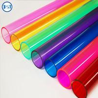 Tube arrondi en plastique polycarbonate transparent personnalisé tuyau/tube en PVC acrylique ABS PP PC pour toute taille