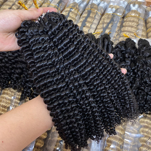 Extensions de <span class=keywords><strong>cheveux</strong></span> au crochet bouclés crépus pré-bouclés en <span class=keywords><strong>cheveux</strong></span> humains vierges 100 % naturels non traités de couleur naturelle du Cambodge <span class=keywords><strong>pour</strong></span> <span class=keywords><strong>tissage</strong></span> de <span class=keywords><strong>cheveux</strong></span> - Product Image 6